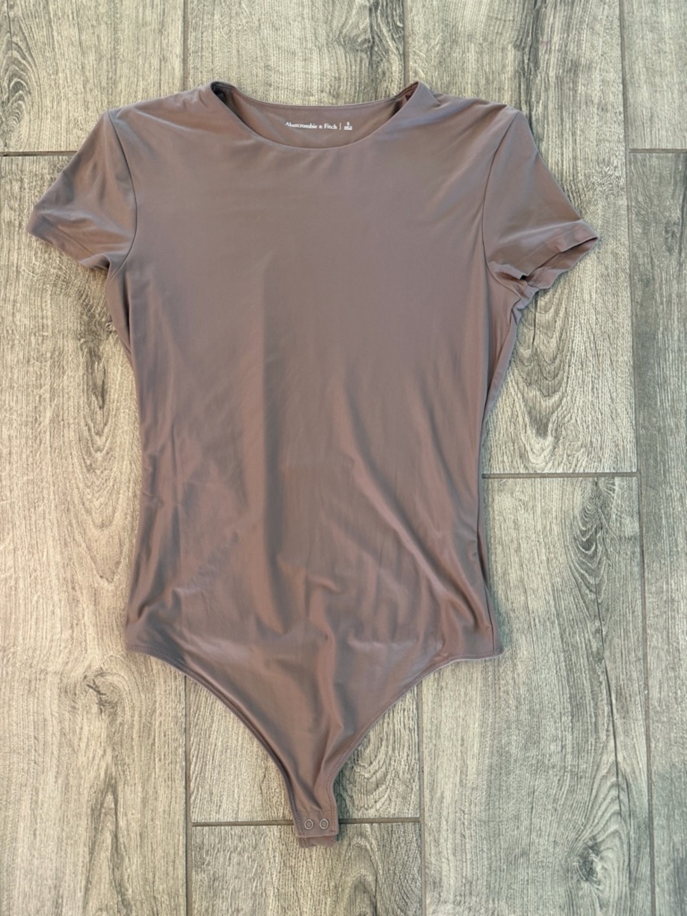 Abercrombie & Fitch Brown Short Sleeve Bodysuit